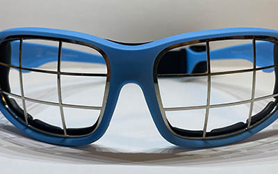 Floorball Schutzbrille blau